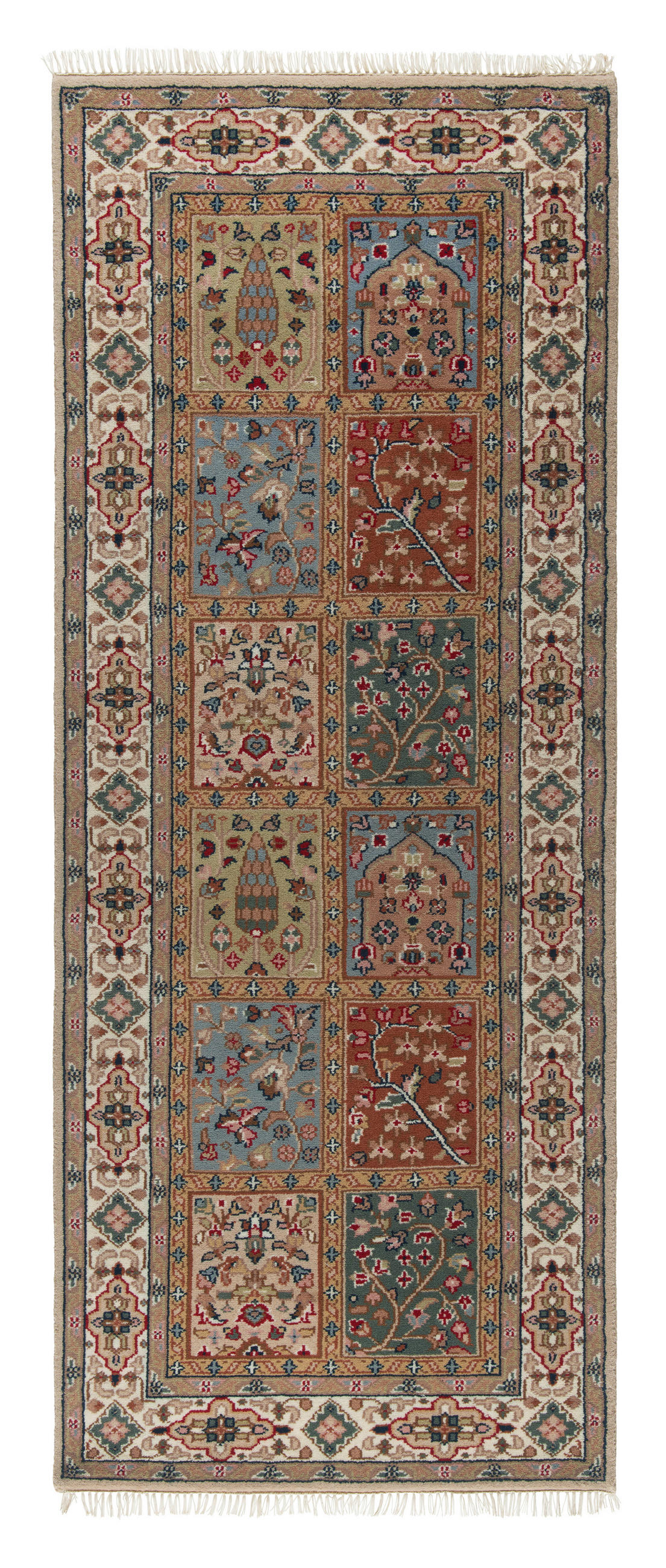 ORIENTTEPPICH  Wohnzimmer 80/200 cm Bachtiar Ganga Beige rechteckig  - Beige, LIFESTYLE, Textil (80/200cm) - Cazaris