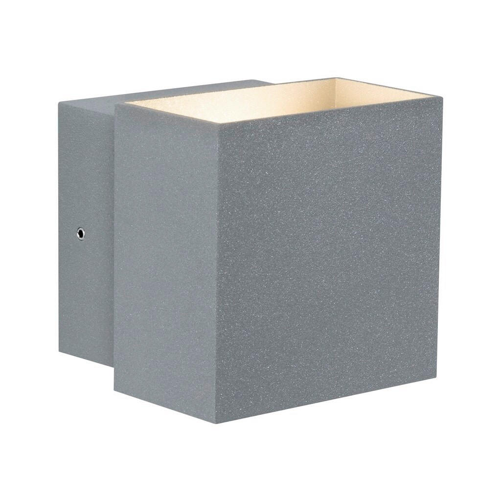 LED-WANDLEUCHTE   - Grau, Basics, Metall (10/9,3/10cm) - Paulmann