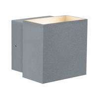LED-WANDLEUCHTE   - Grau, Basics, Metall (10/9,3/10cm) - Paulmann