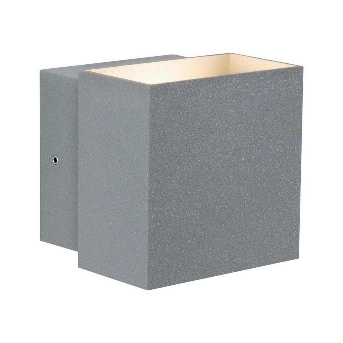 LED-WANDLEUCHTE   - Grau, Basics, Metall (10/9,3/10cm) - Paulmann