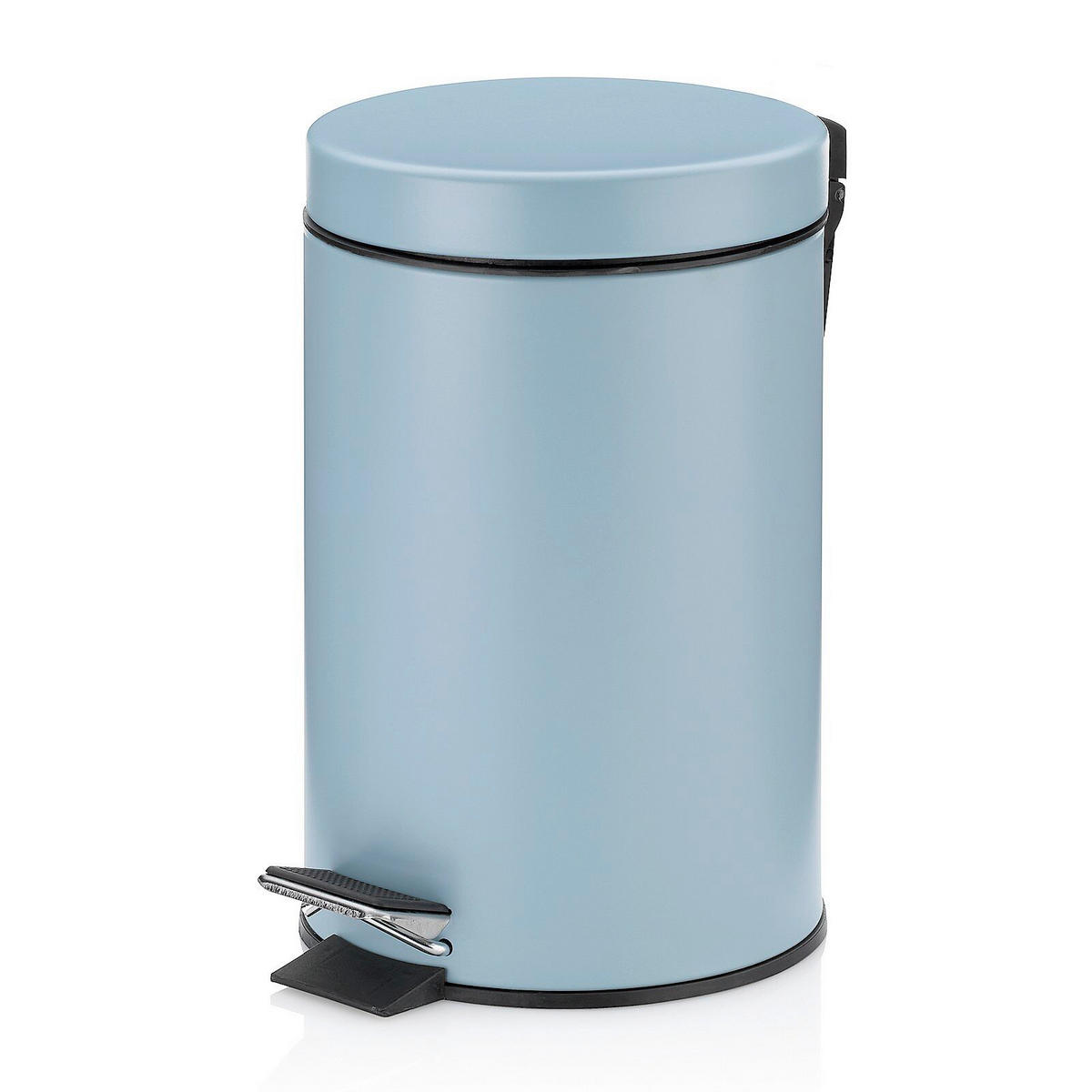KOSMETIKEIMER MONACO 3 L  - Schwarz/Hellblau, Basics, Kunststoff/Metall (17/26cm) - Kela