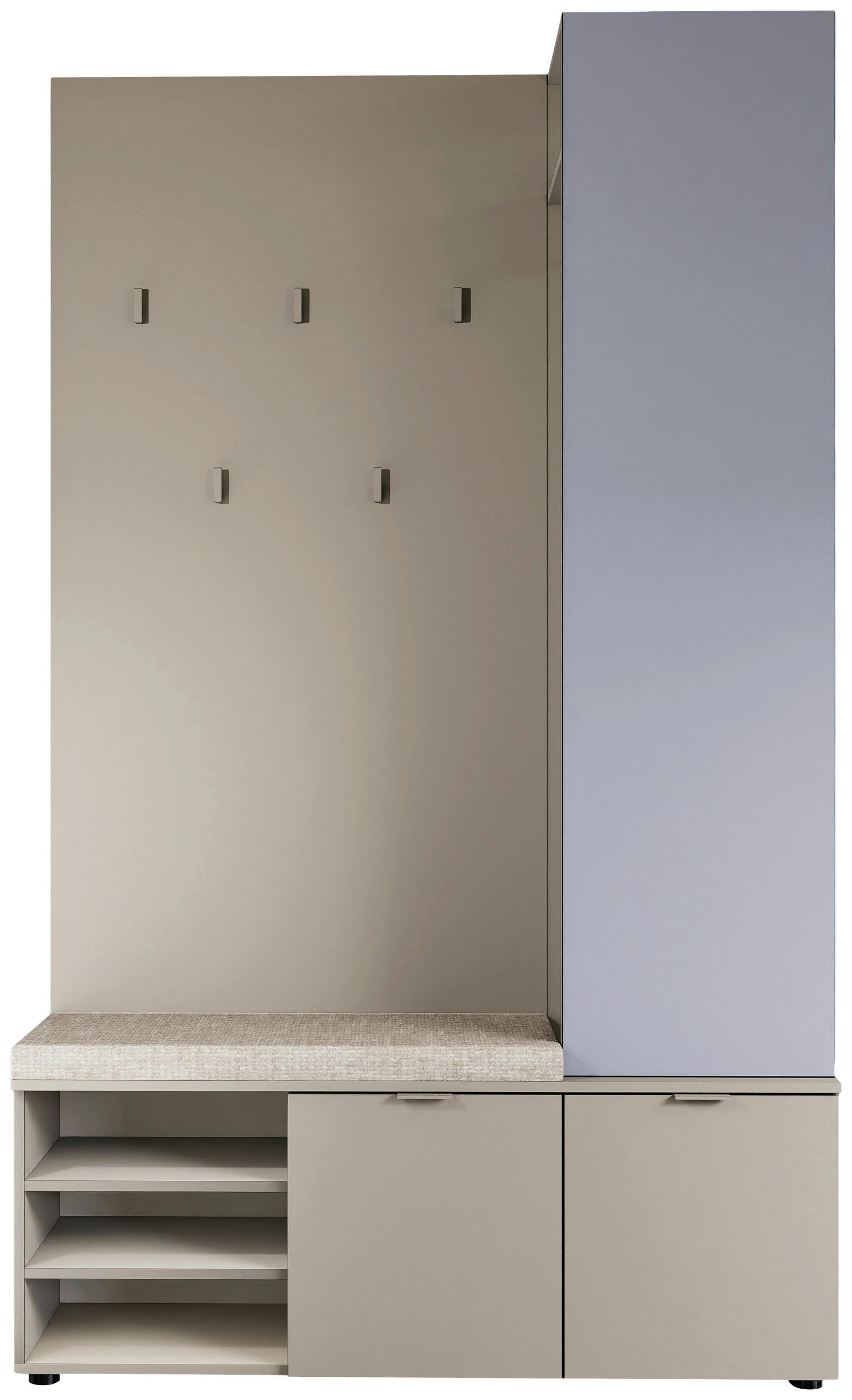 GARDEROBE  in 120/201/38 cm  - Taupe/Kaschmir, Design, Holzwerkstoff (120/201/38cm) - Livetastic
