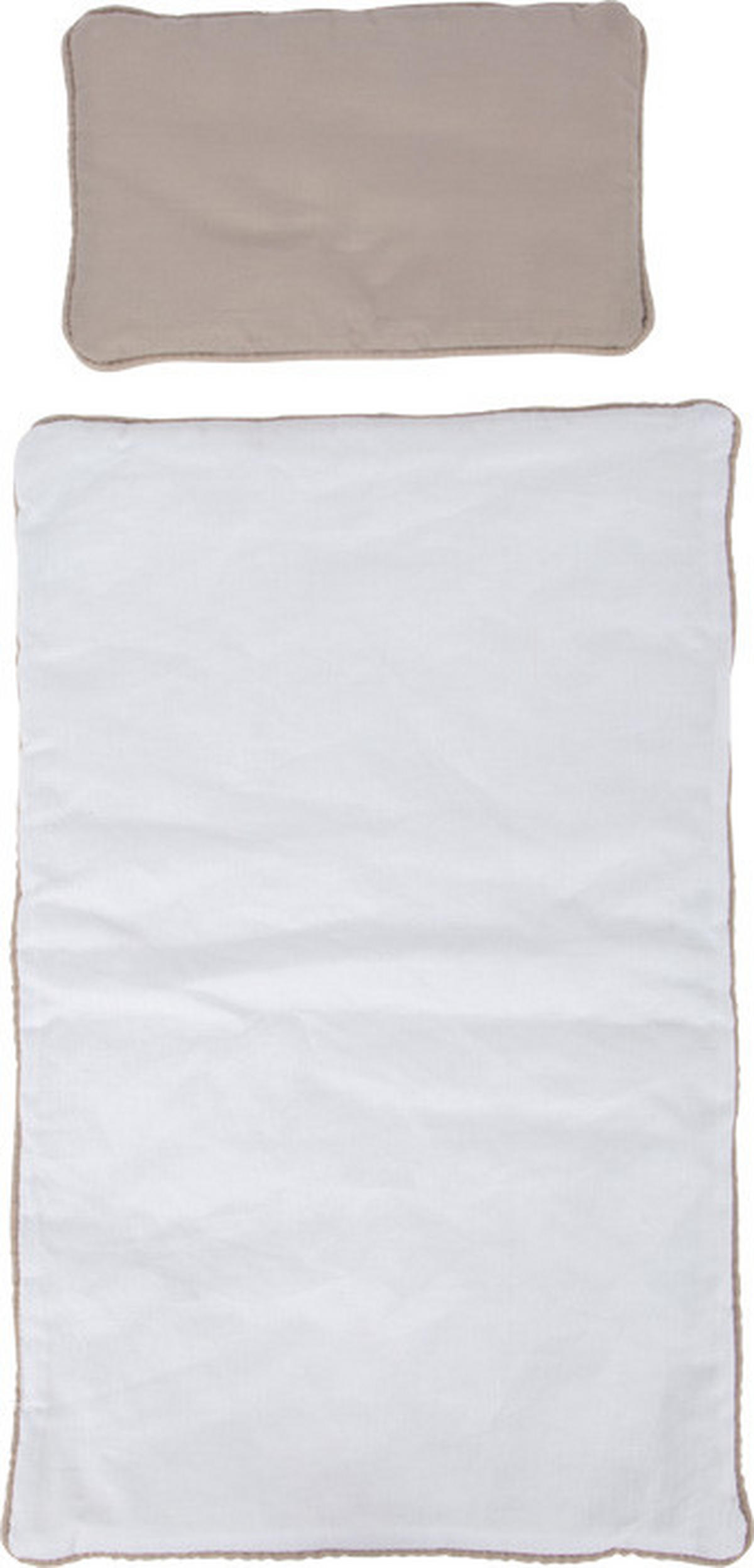 PUPPENWAGEN  - Weiß, Basics, Holz/Textil (46/54/33cm) - small foot