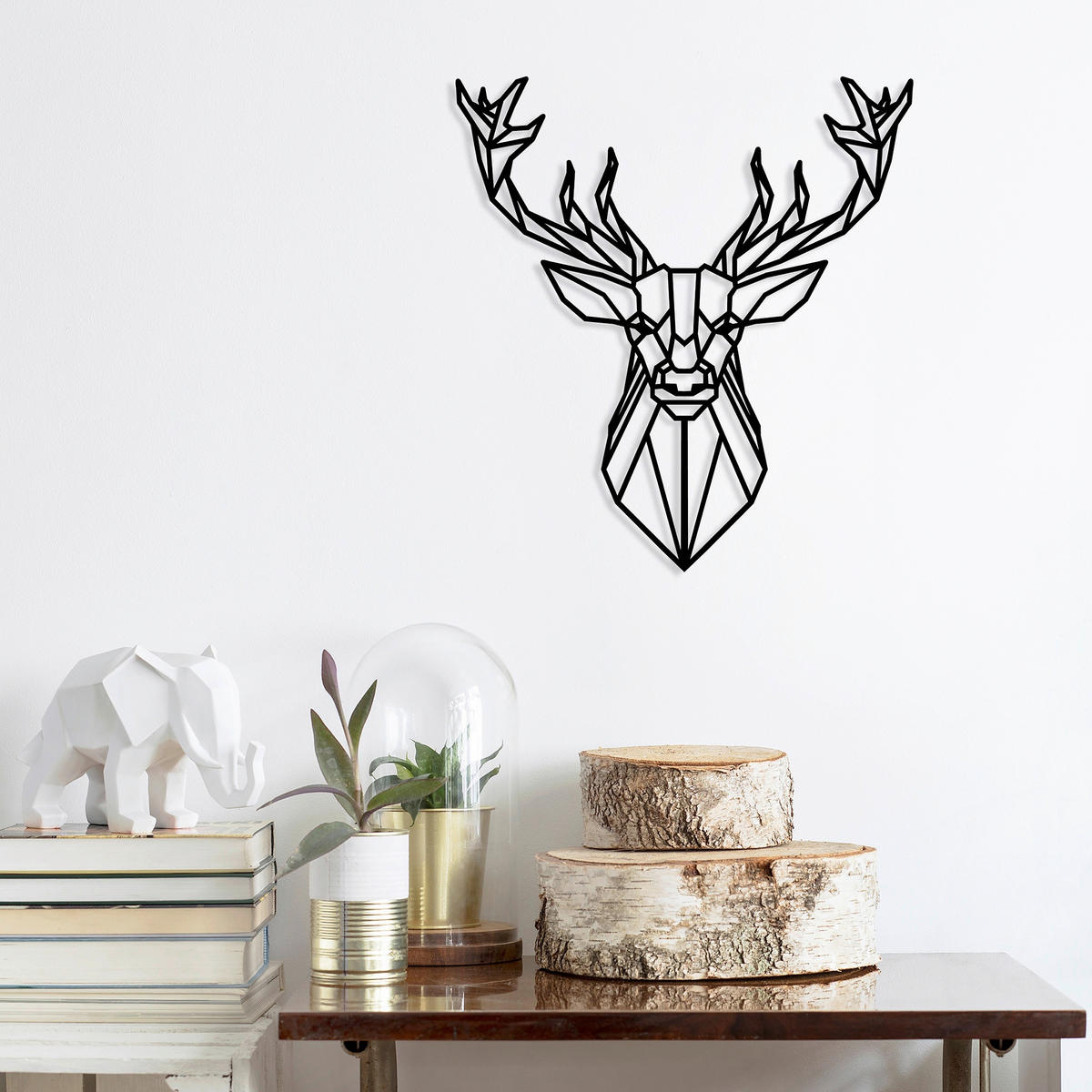 METALLBILD Schwarz 60/65 cm  - Schwarz, Basics, Metall (60/65cm) - X-Mas