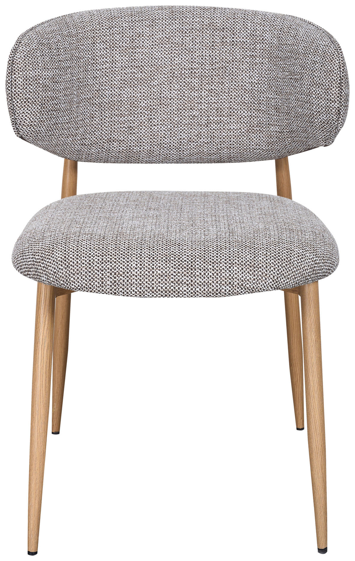 STUHL   Webstoff  Braun, Eichefarben  - Eichefarben/Braun, Design, Textil/Metall (54/80/59cm) - Novel