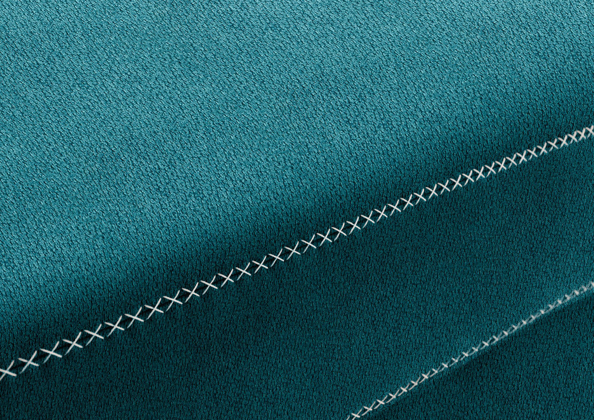 ECKSOFA  in Mikrofaser Petrol  273/226 cm  - Eichefarben/Beige, Natur, Holz/Textil (273/226cm) - Beldomo System