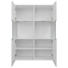HÄNGESCHRANK Weiß - Silberfarben/Weiß, KONVENTIONELL, Holzwerkstoff/Kunststoff (80/116/34cm) - Xora