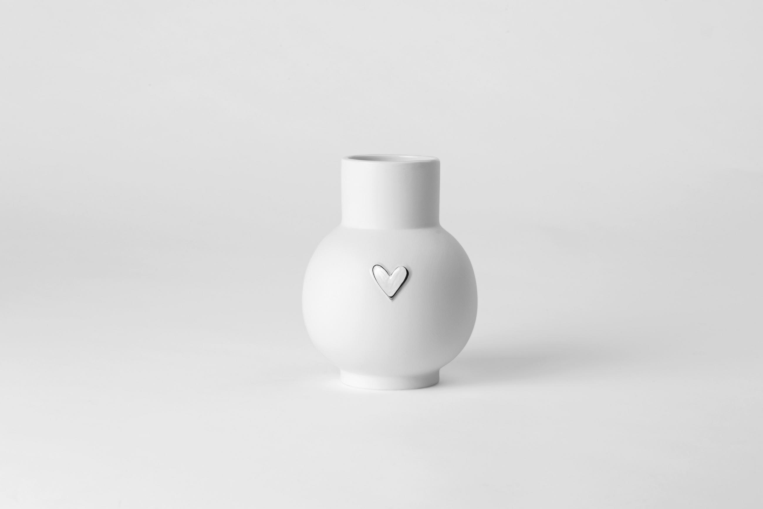 VASE  - Weiss, Basics, Keramik (10/13cm) - Räder