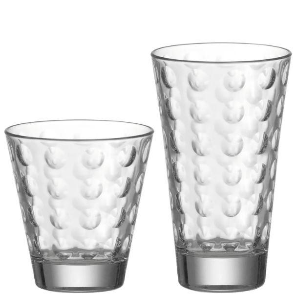 GLÄSERSET Optic  8-teilig  - Transparent, Glas - Leonardo