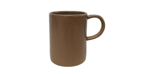 KAFFEEBECHER Kyoto 370 ml - Braun, Trend, Keramik (8/10,5cm) - Novel