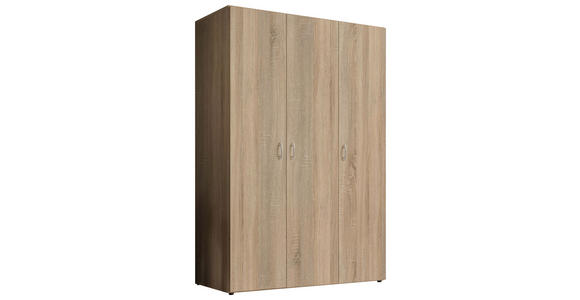 DREHTÜRENSCHRANK in Sonoma Eiche - Alufarben/Sonoma Eiche, KONVENTIONELL, Holzwerkstoff/Kunststoff (121/176/51cm) - Carryhome