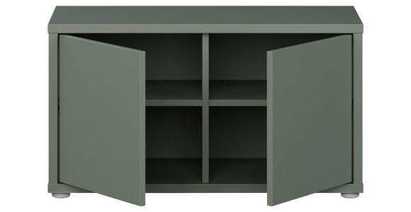 GARDEROBENBANK - Salbeigrün/Grau, MODERN, Kunststoff (74,5/41,5/34,9cm) - Carryhome