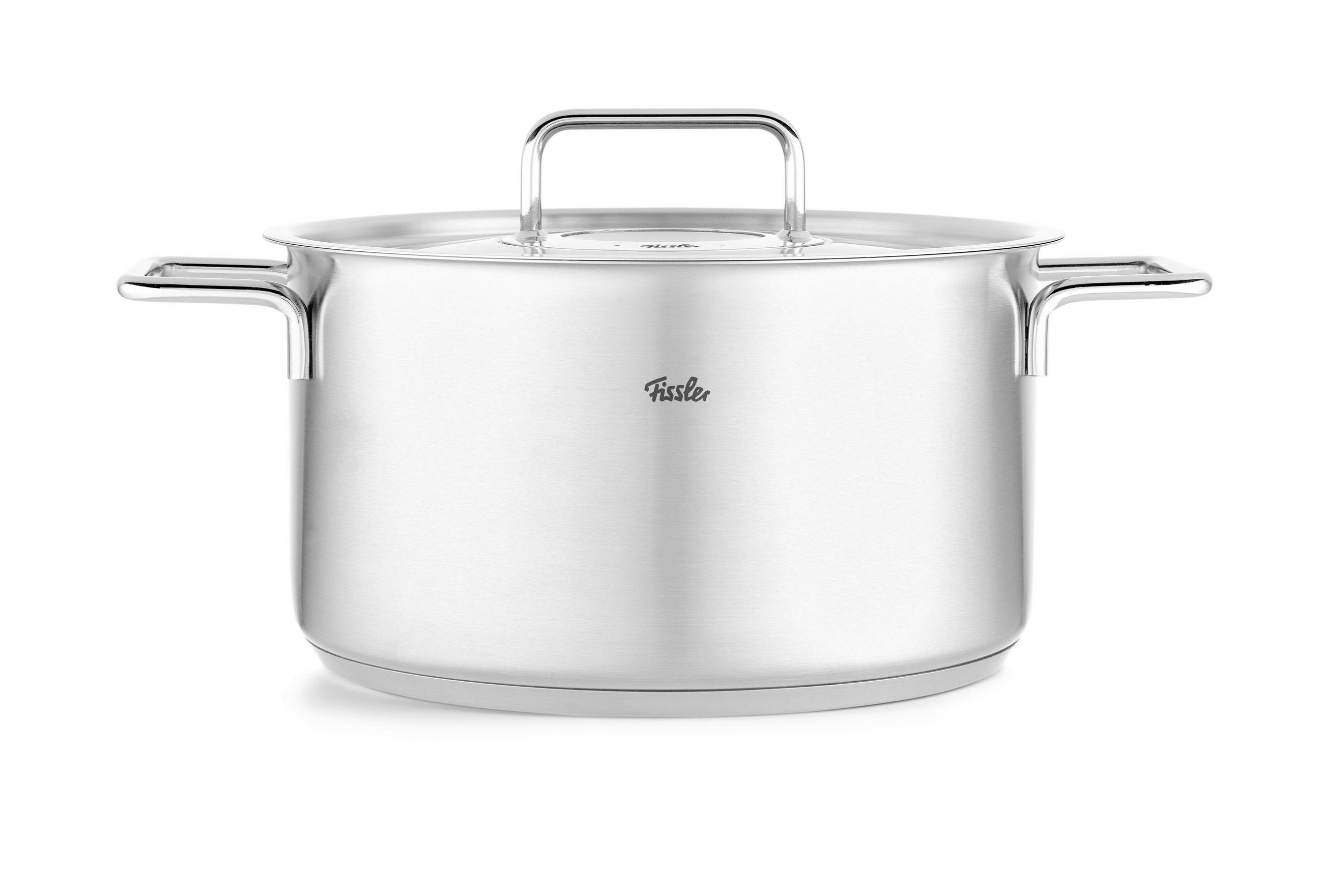KOCHTOPF Pure 5,7 L  - Silberfarben, Basics, Metall (24cm) - Fissler