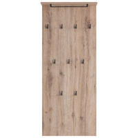 ŠATNÍ PANEL, divoký dub, 50/110,6/20,9 cm - divoký dub, Design, kompozitní dřevo (50/110,6/20,9cm) - MID.YOU
