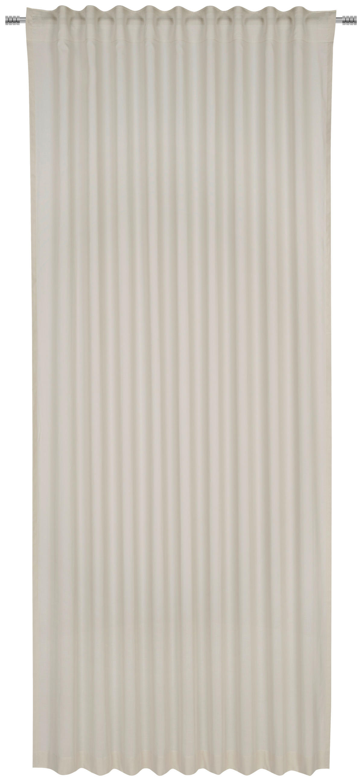 FERTIGVORHANG  transparent  140/255 cm   - Taupe, Basics, Textil (140/255cm) - Bio:Vio