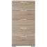 KOMMODE 49/102/41 cm - Eichefarben/Alufarben, Design, Holzwerkstoff/Kunststoff (49/102/41cm) - Carryhome KOMMODE 49/102/41 cm - Eichefarben/Alufarben, Design, Holzwerkstoff/Kunststoff (49/102/41cm) - Carryhome