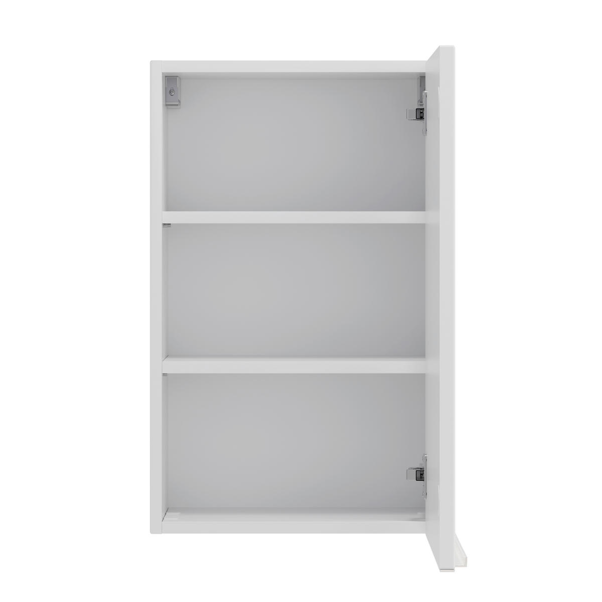 HÄNGESCHRANK 40/64/20 cm  - Edelstahlfarben/Weiß, Trend, Holzwerkstoff/Metall (40/64/20cm) - Held