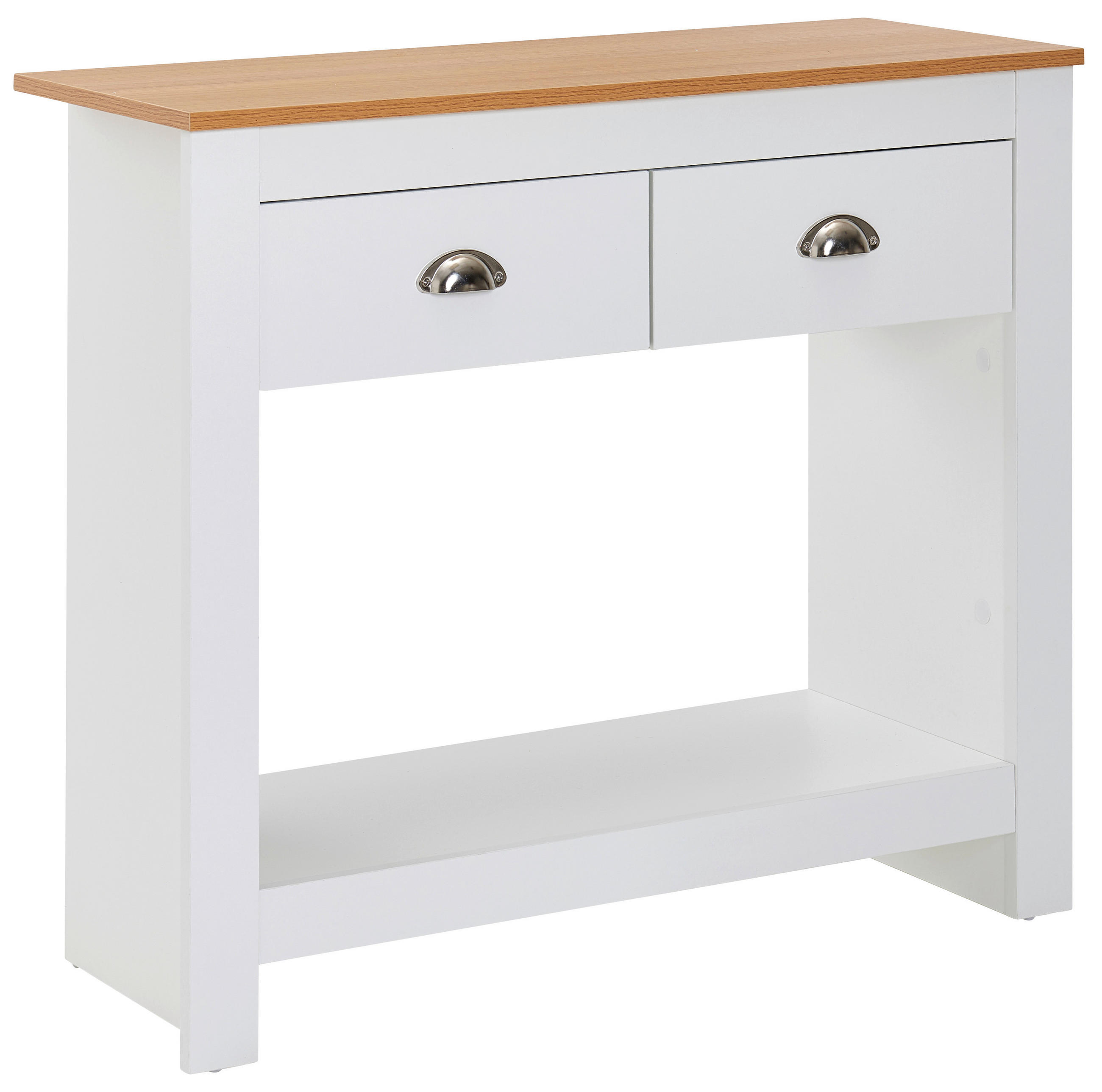 KONZOLOVÝ STOLÍK, biela, 85/35/76 cm - biela, Modern, kov/kompozitné drevo (85/35/76cm) - MID.YOU