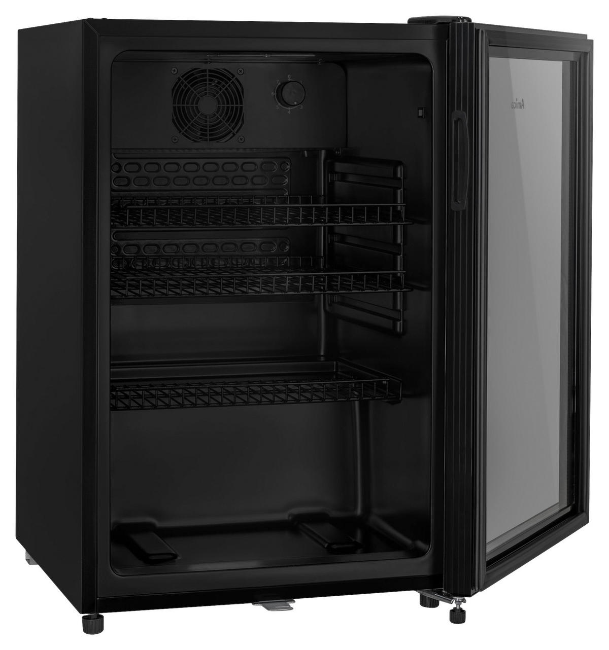 GETRÄNKEKÜHLSCHRANK 54,5/84/54 cm  - Schwarz, Basics, Glas/Metall (54,5/84/54cm) - Amica