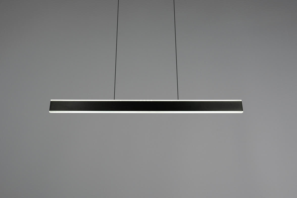 LED-HÄNGELEUCHTE Croom 120/10/60-180 cm   - Schwarz/Weiß, Design, Kunststoff/Metall (120/10/60-180cm) - Trio Leuchten