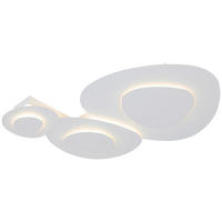 DECKENLEUCHTE    60/45/6 cm  - Weiß, Design, Kunststoff/Metall (60/45/6cm) - Collet's Monde