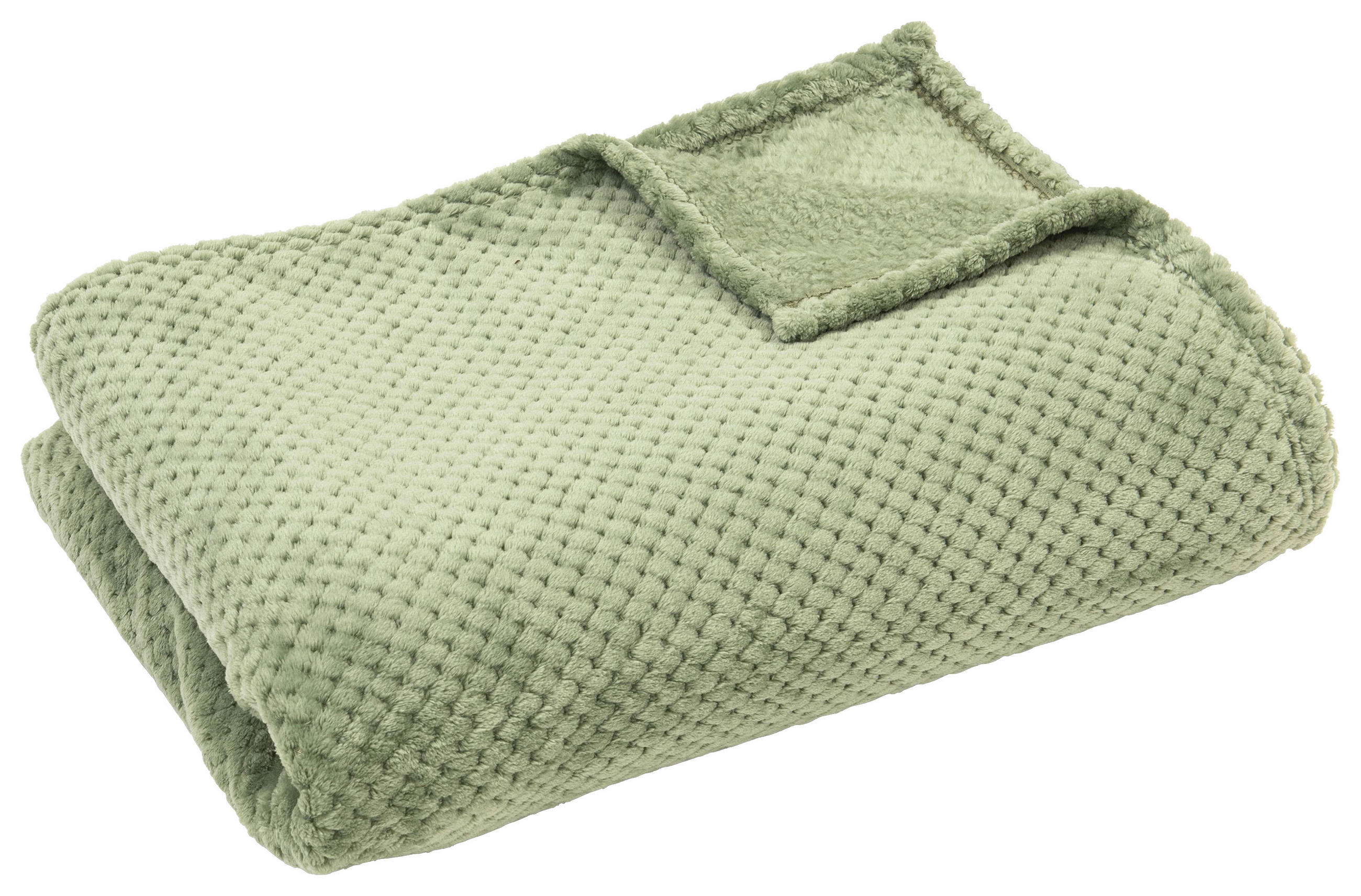 FLEECEDECKE NELE 150/200 cm  - Hellgrün, Basics, Textil (150/200cm) - Novel