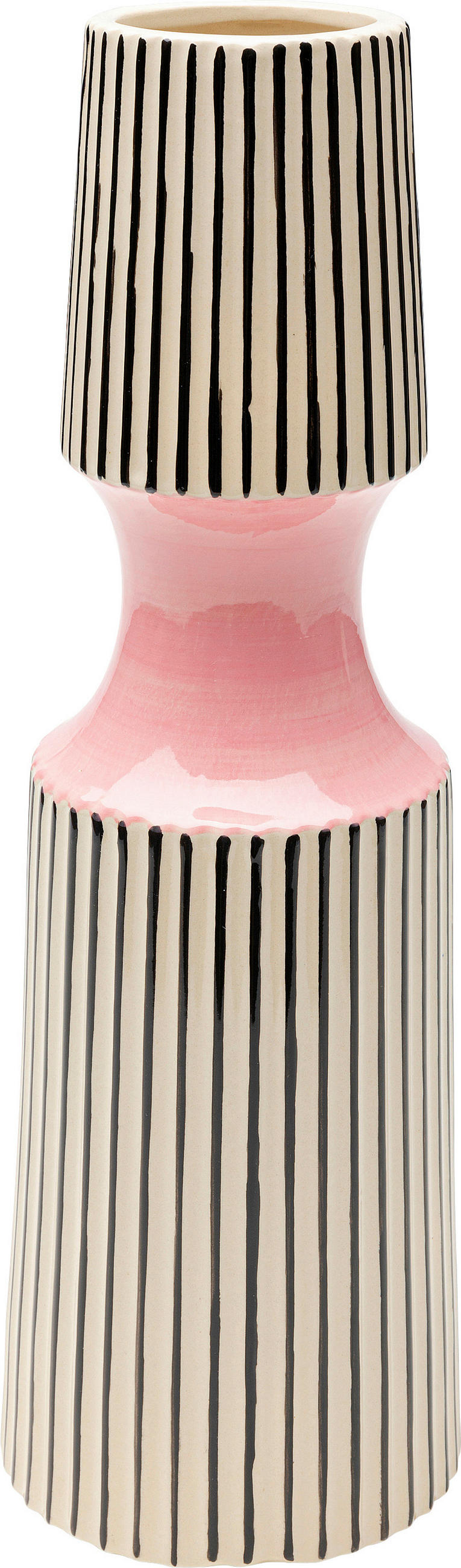VASE 41 cm  - Hellrosa/Creme, Design, Keramik (14/41/14cm) - Kare-Design