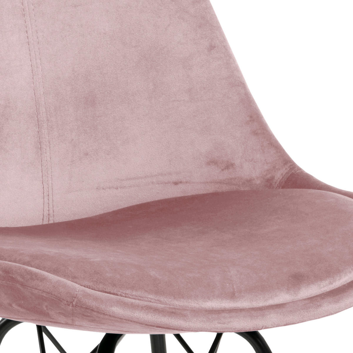 STOLIČKA, 48,5/85,5/54 cm - čierna/staroružová, Trend, kov/textil (48,5/85,5/54cm) - Carryhome