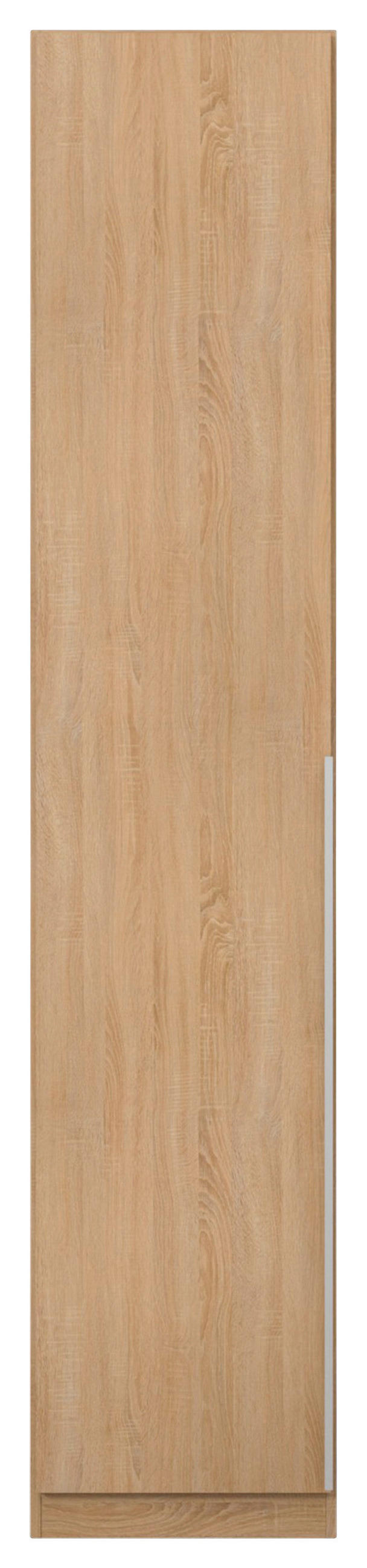 DREHTÜRENSCHRANK in Sonoma Eiche  - Alufarben/Sonoma Eiche, Modern, Holzwerkstoff (47/229/54cm) - Rauch Möbel