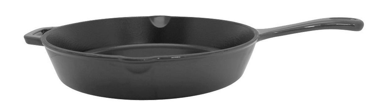 SCHMORPFANNE Gusseiserne Schmorpfanne Keramikbeschichtung 28 cm  - Grau, Basics, Metall (28cm) - ELO