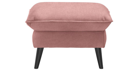 HOCKER in Textil Rosa  - Schwarz/Rosa, Design, Holz/Textil (63/44/63cm) - Carryhome