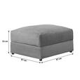 HOCKER Cord Gelb  - Gelb/Schwarz, KONVENTIONELL, Kunststoff/Textil (87/53/87cm) - Carryhome