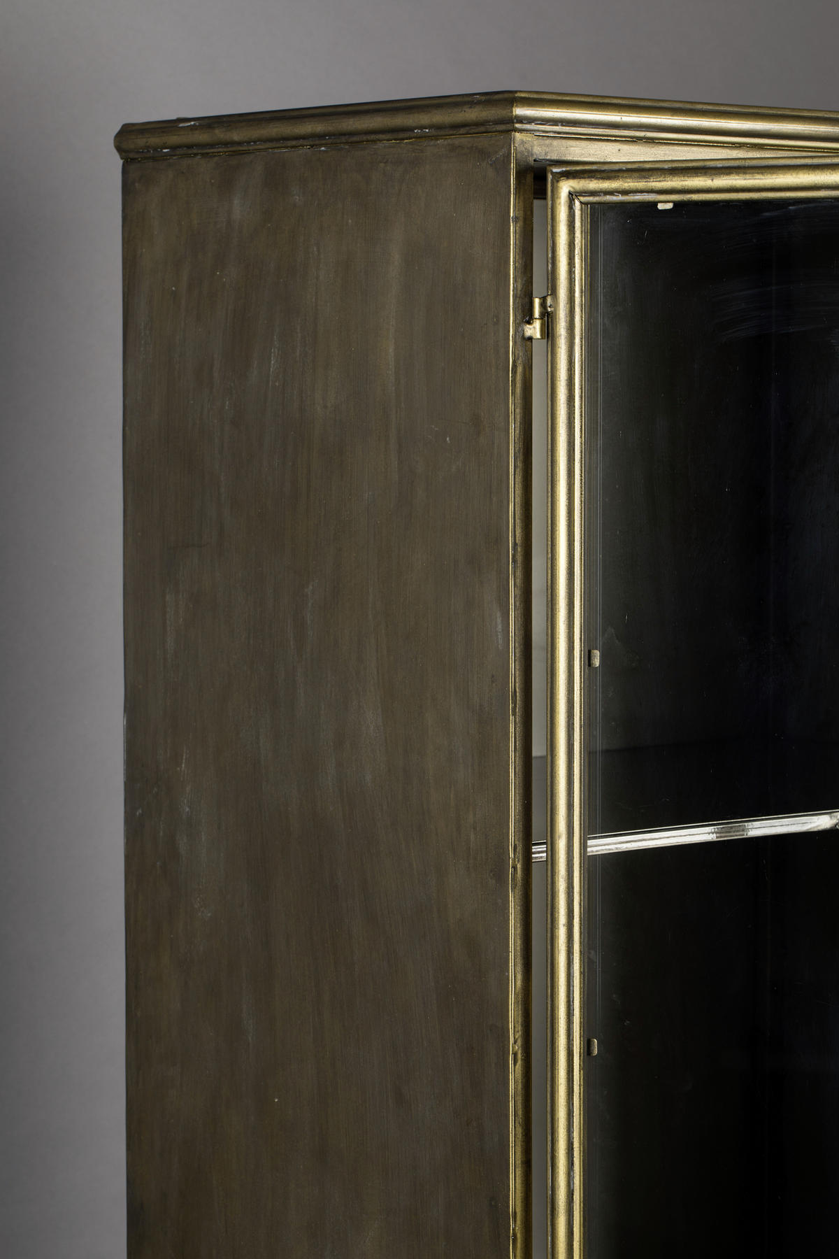 VITRIN sárgaréz  - sárgaréz, Design, Üveg/fém (63,5/184/41,5cm) - Dutchbone