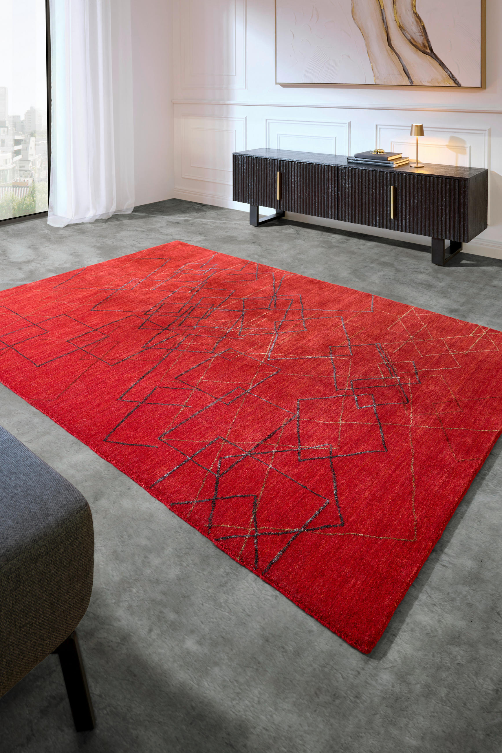 ORIENTTEPPICH 120/180 cm Jayikukka Red Rot  - Rot, Design, Textil (120/180cm) - Cazaris