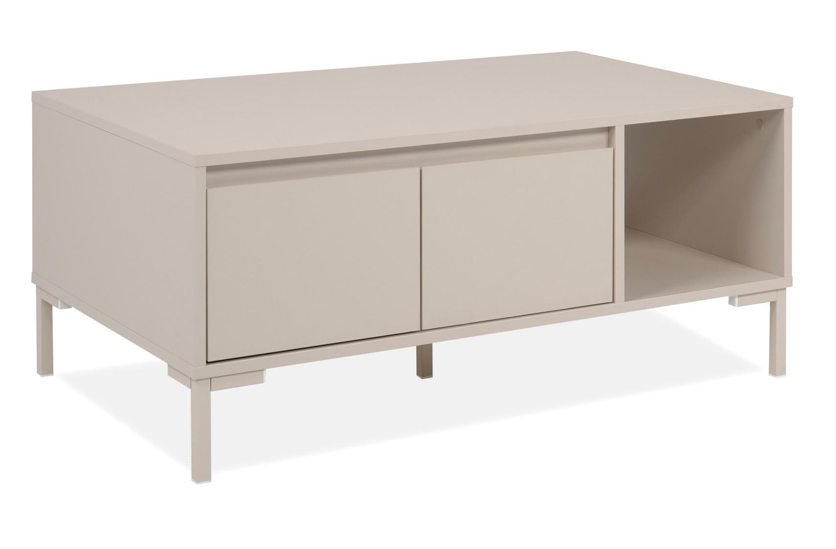 COUCHTISCH 100/60/43 cm rechteckig Kaschmir  - Kaschmir, Design, Holzwerkstoff/Metall (100/60/43cm) - MID.YOU