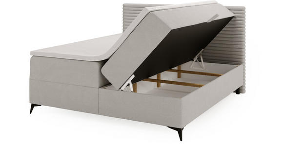 BOXBETT 160/200 cm  in Grau  - Schwarz/Grau, Design, Holz/Holzwerkstoff (160/200cm) - Xora