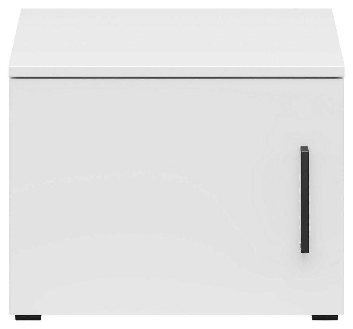 NADSTAVEC NA SKRIŇU, biela, 45/35/40 cm - čierna/biela, Modern, kompozitné drevo/plast (45/35/40cm) - Carryhome