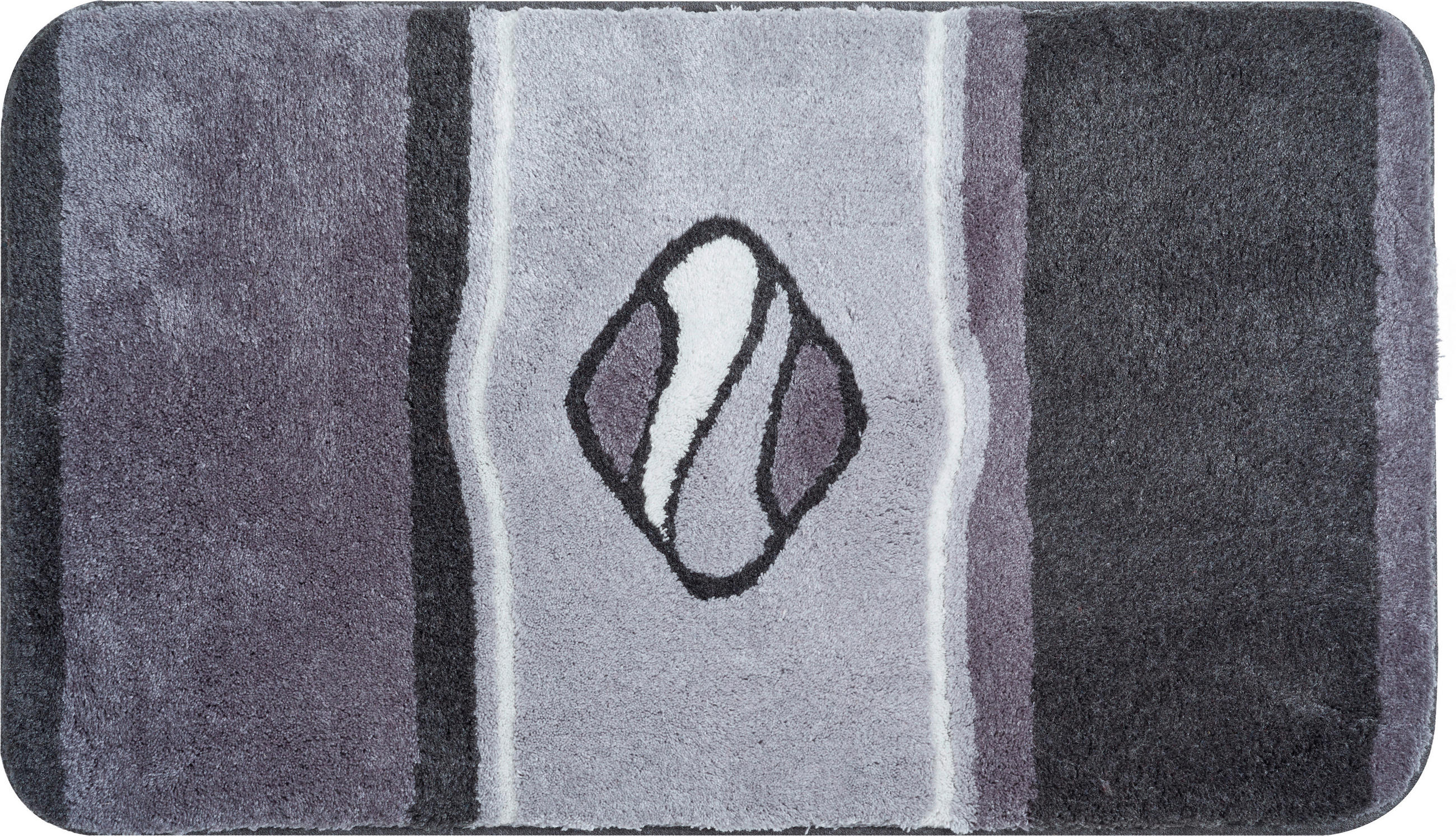 BADTEPPICH Jewel Anthrazit 70/120 cm  - Anthrazit, Basics, Kunststoff/Textil (70/120cm) - Grund