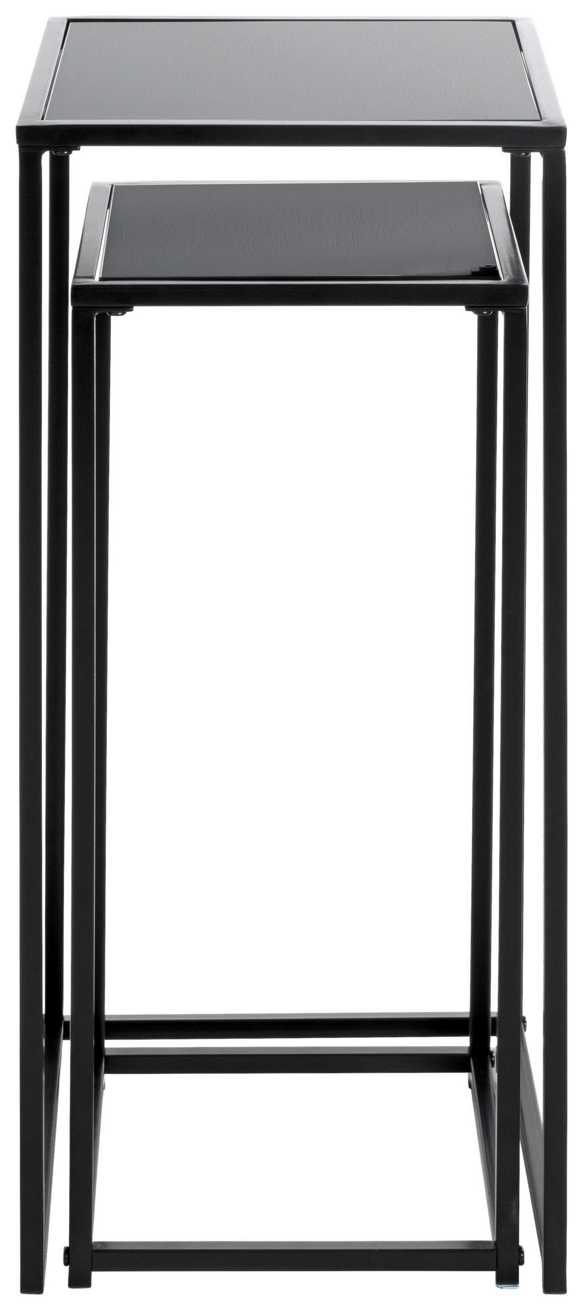 SADA STOLKŮ NA KVĚTINY,  - černá, Design, kov/sklo (25-30/25-30/60-70cm)