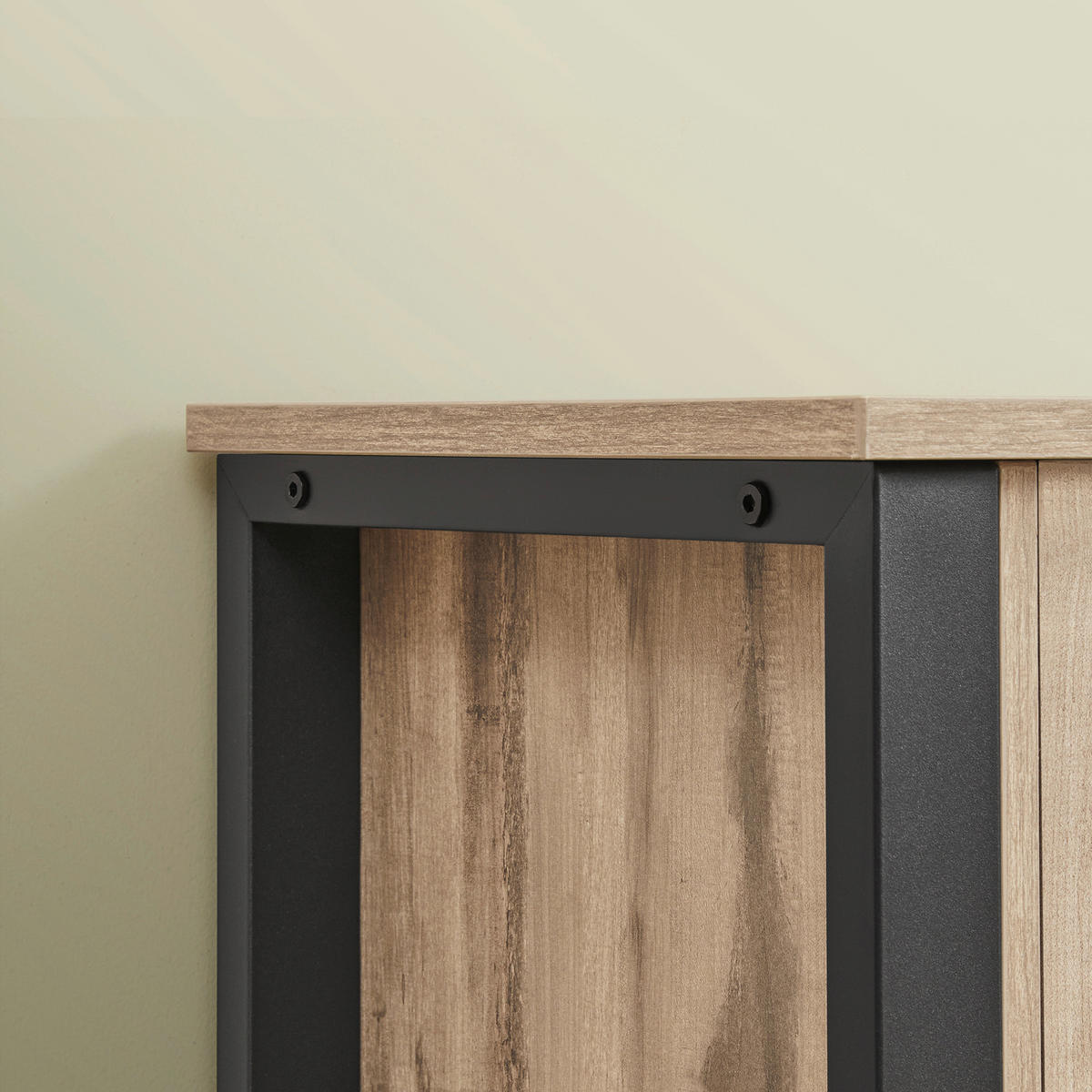 ANRICHTE Dekorfolie Braun, Schwarz  - Schwarz/Braun, Trend, Glas/Holzwerkstoff (110/75/33cm) - Boxxx