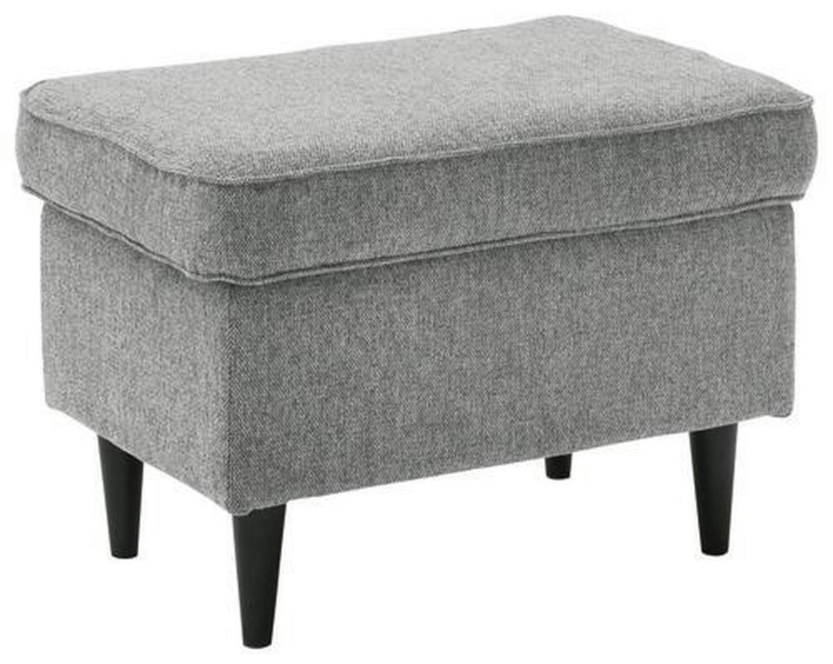 TABURET, textil, kompozitní dřevo, 63/43/42 cm - šedá/černá, Basics, kompozitní dřevo/textil (63/43/42cm) - MID.YOU