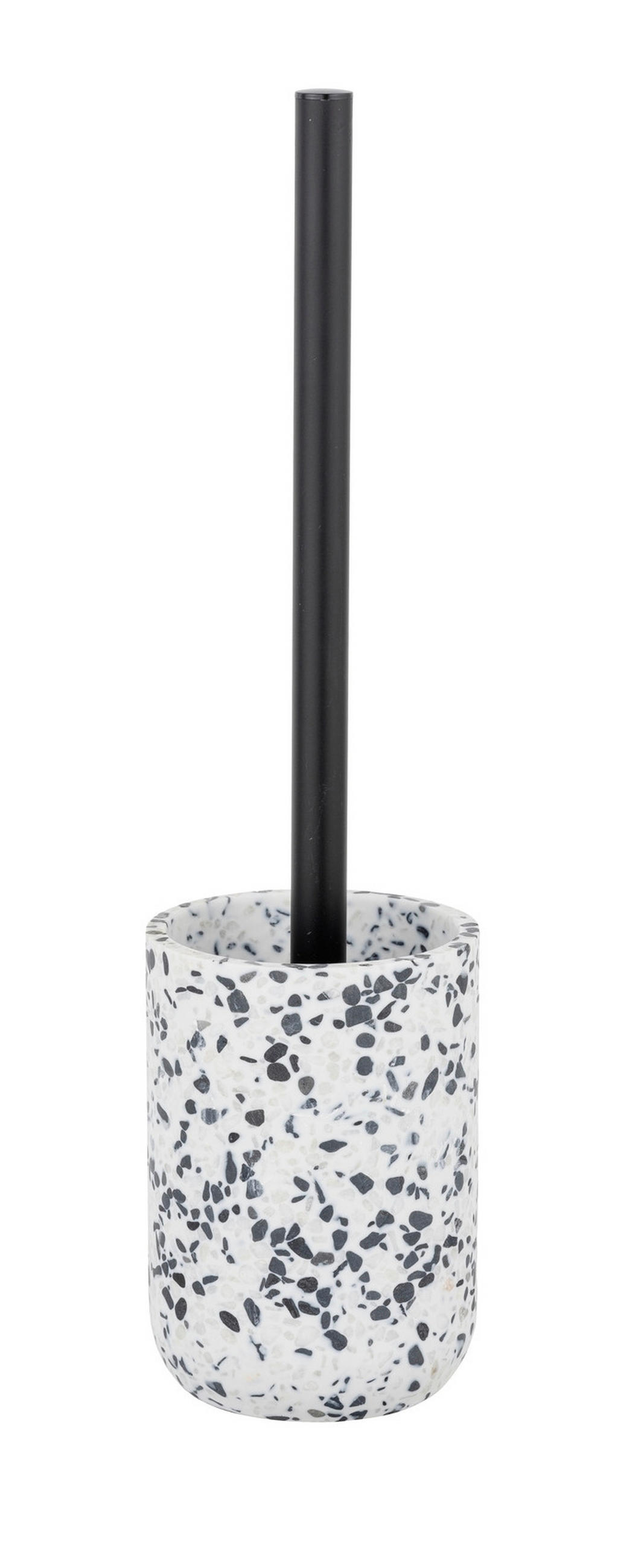 WC-BÜRSTENGARNITUR - Schwarz/Weiß, KONVENTIONELL, Kunststoff (9,5/36,5/9,5cm) - Schöner Wohnen