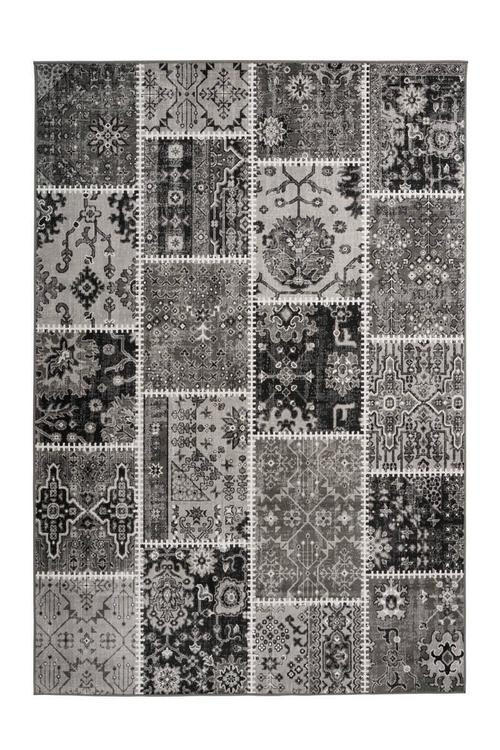 VINTAGE KOBEREC, 160/230 cm, šedá - šedá, Trend, textil (160/230cm)