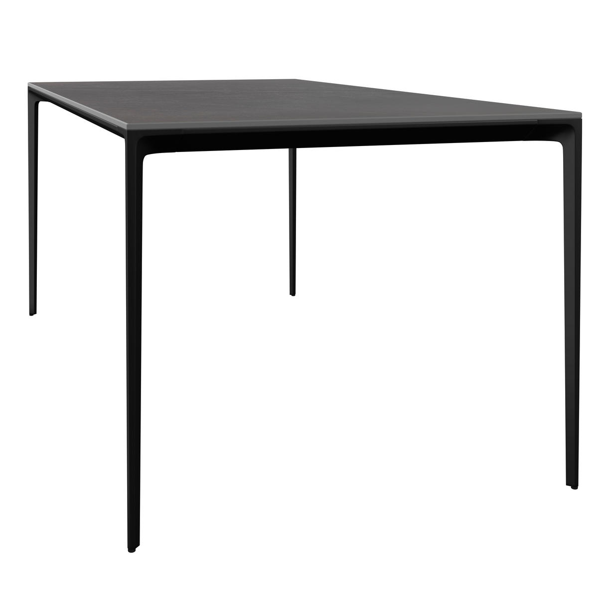 GARTENTISCH 180/90/73 cm Metall, Stein rechteckig  - Anthrazit, Design, Stein/Metall (180/90/73cm) - Dieter Knoll