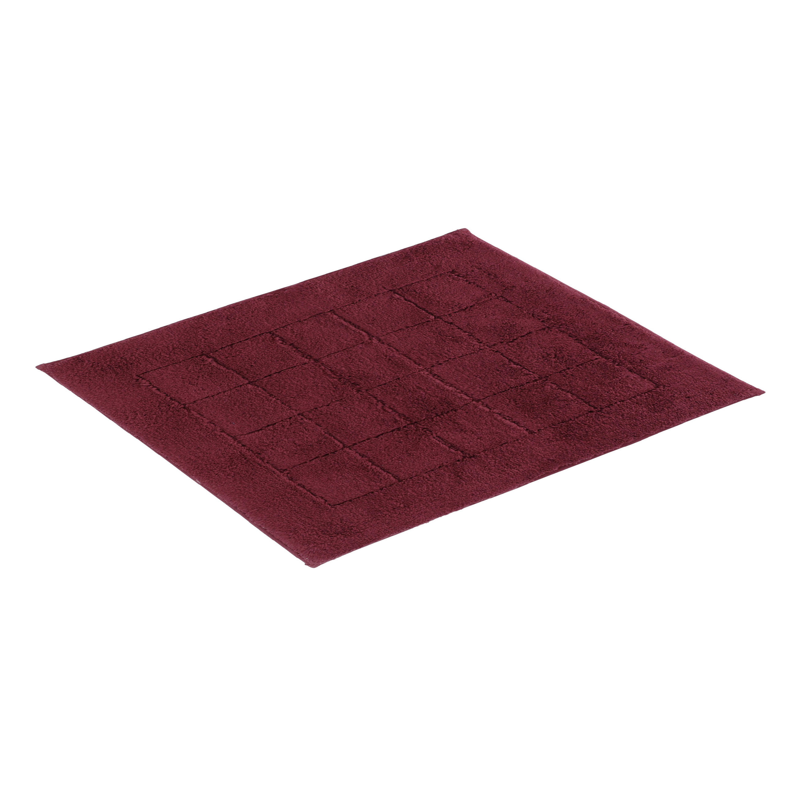 BADEMATTE Weinrot 55/65 cm  - Weinrot, Basics, Kunststoff/Textil (55/65cm) - Vossen