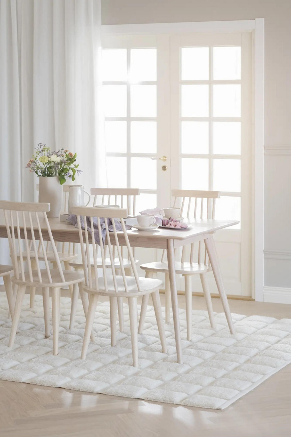 STOL  modellutbud   - ek Bianco, Design, trämaterial/trä (44/93/49cm) - Rowico