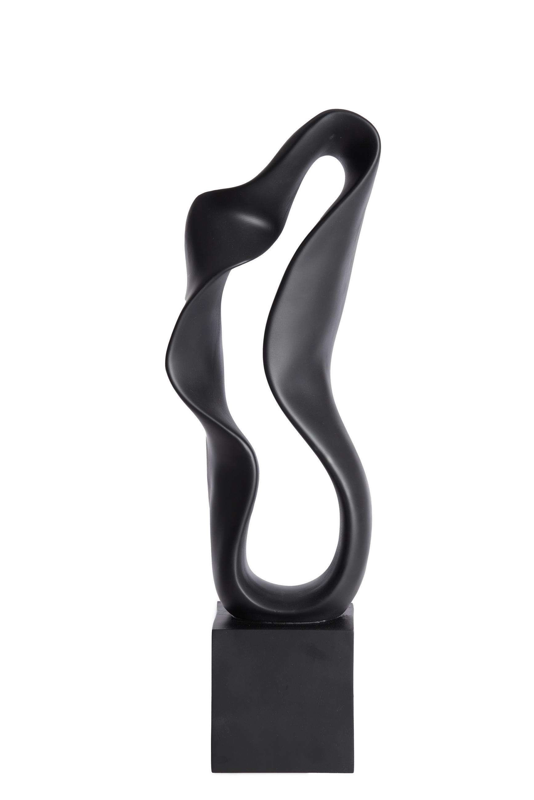 SKULPTUR - Schwarz, Basics, Kunststoff (21,5/15/69,5cm) - Light & Living