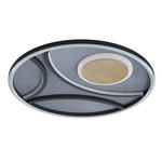 LED-DECKENLEUCHTE 39/5 cm   - Schwarz, Natur, Metall (39/5cm) - Novel