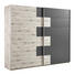 SCHWEBETÜRENSCHRANK 2-türig Dunkelbraun, Eichefarben - Eichefarben/Dunkelbraun, Design, Holzwerkstoff/Metall (270/225/61cm) - Carryhome