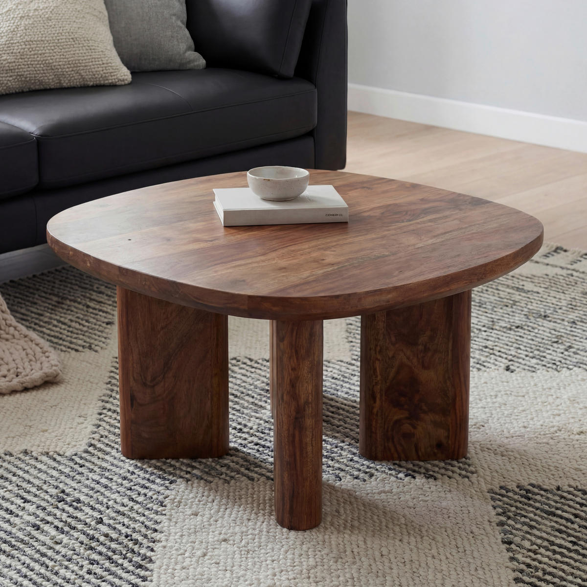 SOFFBORD i trä 60/60/32 cm  - brun, Design, trä (60/60/32cm) - MID.YOU